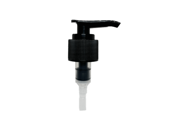 24-410 Ribbed Black Lotion Pump