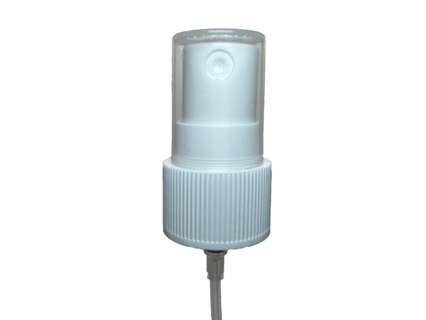 24-410 Ribbed White Fine Mist Sprayer