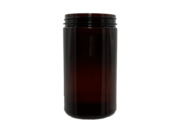 25 oz 89-400 Amber PET Single Wall Jar