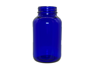 250 cc 45-400 Blue Glass Packer Bottle