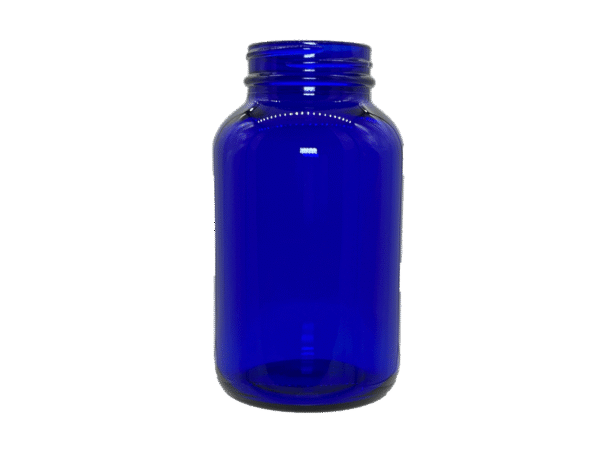 250 cc 45-400 Blue Glass Packer Bottle