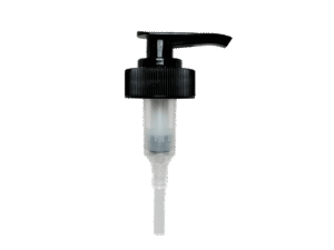 28-400 Ribbed Black Lotion Pump