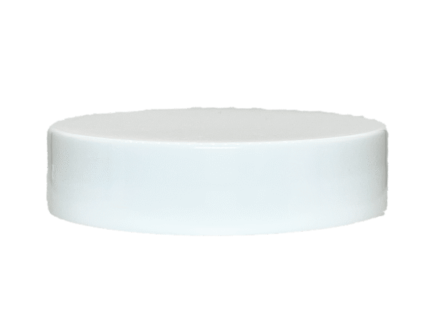 28-400 Smooth White Continuous Thread Cap Unlined