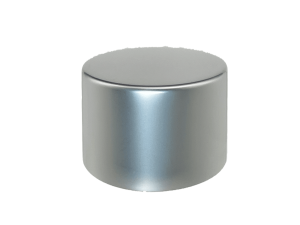 28-410 Metal Overshell Matte Silver Continuous Thread Cap Foam Liner