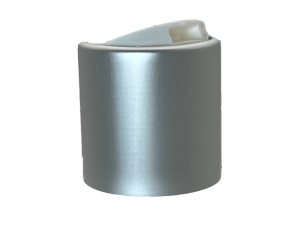 28-410 Metal Overshell Matte Silver Disc Cap Unlined