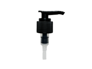 28-410 Ribbed Black Lotion Pump