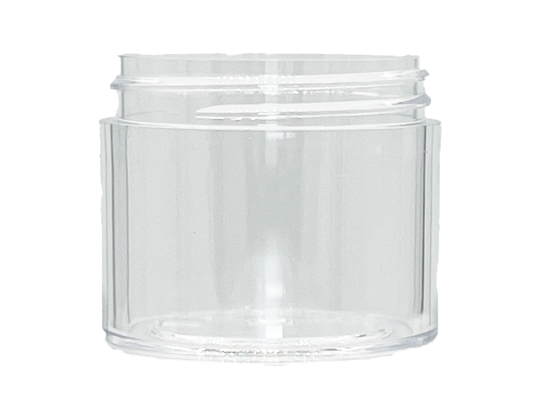3 oz 53-400 Clear PS Thick Wall Jar
