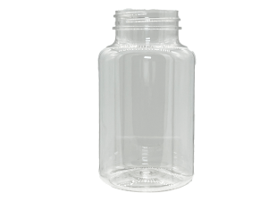 300 cc 45-400 Clear PET Packer Bottle
