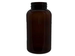 300 cc 45-400 Dark Amber PET Packer Bottle