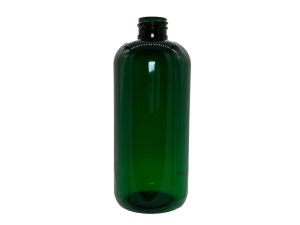 32 oz 28-410 Green PET Boston Round