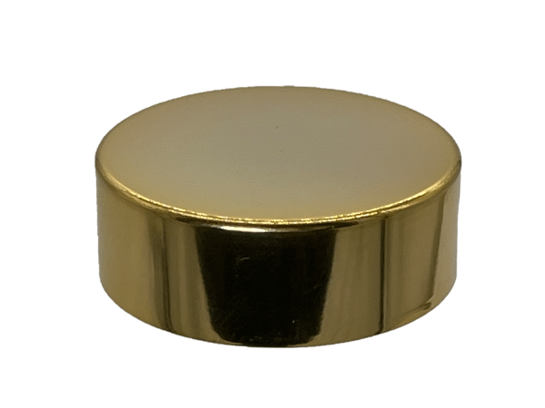 33-400 Metal Overshell Shiny Gold Continuous Thread Cap Foam Liner