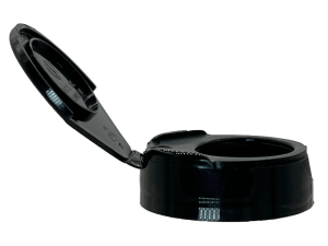 33-400 Smooth Black Supplement Cap Pressure Sensitive (PS) Liner