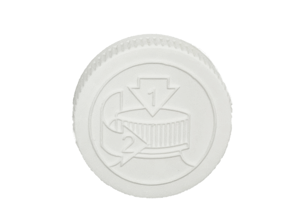38-400 Pictorial White Child Resistant Cap Foam Liner