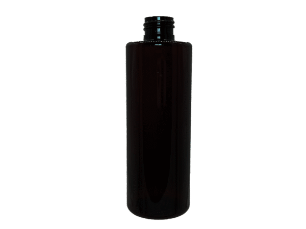 4 oz 20-410 Dark Amber PET Cylinder Round