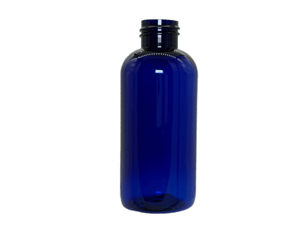 4 oz 24-410 Blue PET Boston Round