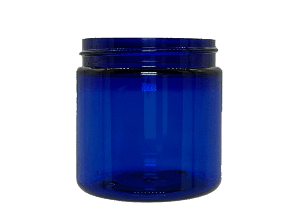 4 oz 58-400 Blue PET Single Wall Jar