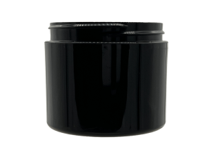 4 oz 70-400 Black PP Double Wall Straight Base Jar