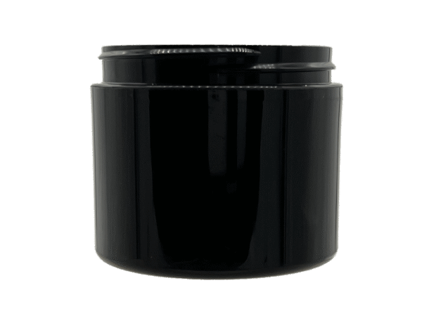 4 oz 70-400 Black PP Double Wall Straight Base Jar