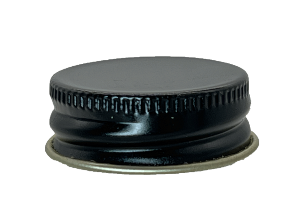 45-400 Metal Black Continuous Thread Cap Plastisol Liner