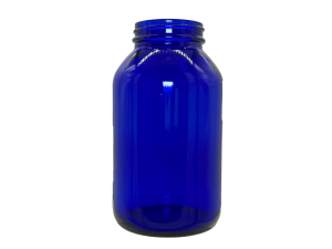 500 cc 53-400 Blue Glass Packer Bottle
