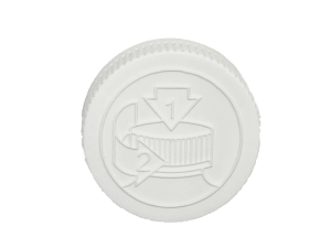 58-400 Pictorial White Child Resistant Cap Heat Induction Seal (HS) Liner