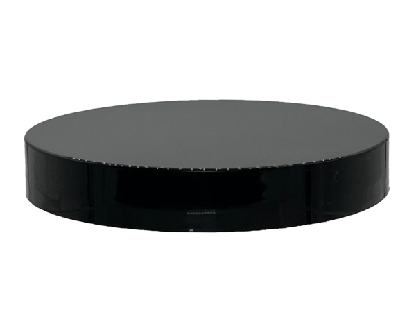 58-400 Smooth Black Continuous Thread Cap Unlined