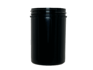 6 oz 63-400 Black PP Single Wall Jar