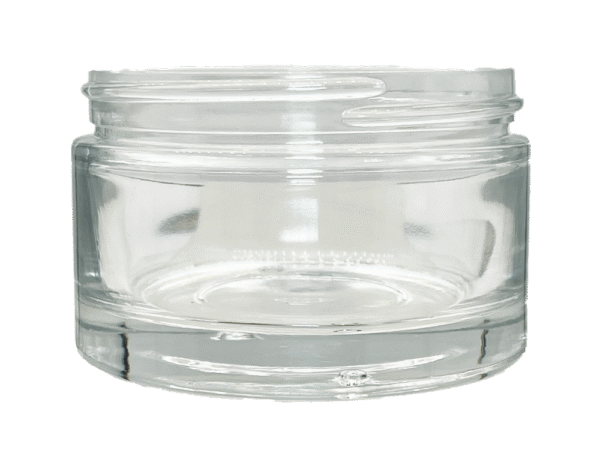 6 oz 63-400 Clear Glass Straight Sided Jar