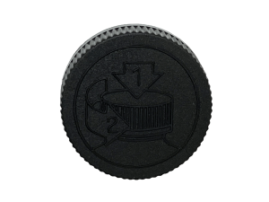 63-400 Pictorial Black Child Resistant Cap Foam Liner