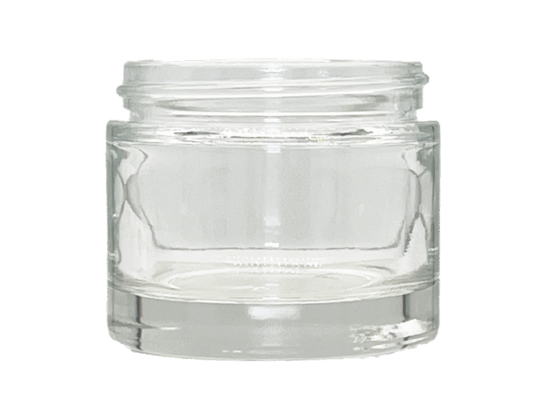 7 cc 38-400 Clear Glass Straight Sided Jar