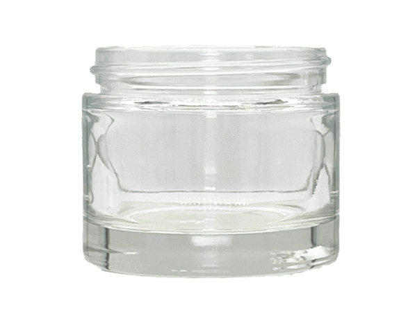 8 cc 33-400 Clear Glass Straight Sided Jar