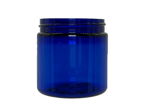 8 oz 100-400 Blue PET Single Wall Jar