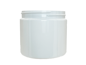 8 oz 100-400 White PET Single Wall Jar
