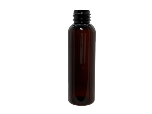 8 oz 24-410 Amber PET Cosmo Round