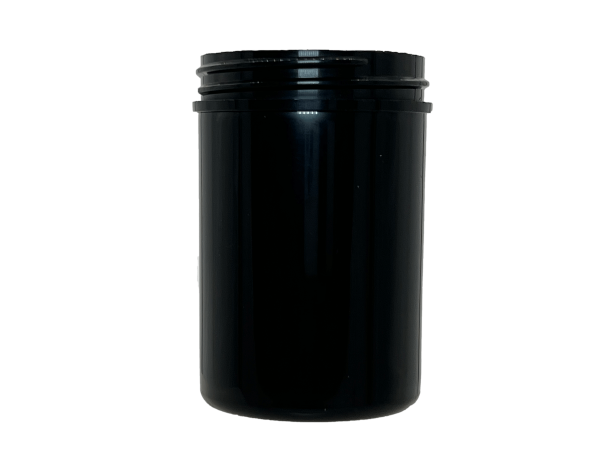 8 oz 63-400 Black PP Single Wall Jar