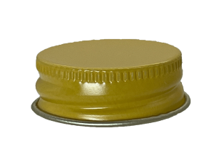 89-400 Metal Yellow Continuous Thread Cap Plastisol Liner