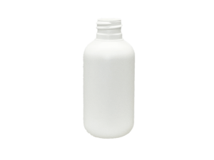 12 oz 24-410 White HDPE Boston Round