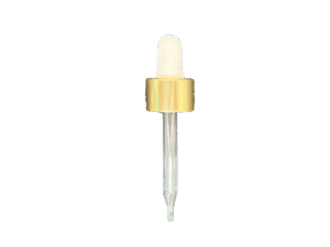 18-400 Metal Overshell Shiny Gold Dropper