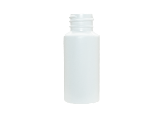 2 oz 24-410 White HDPE Cylinder Round