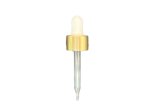 20-410 Metal Overshell Shiny Gold Dropper