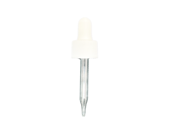 20-410 Ribbed White Dropper