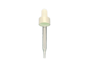 24-410 Metal Overshell Matte Silver Dropper