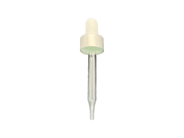24-410 Metal Overshell Matte Silver Dropper