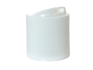 28-410 Ribbed White Disc Cap Pressure Sensitive (PS) Liner
