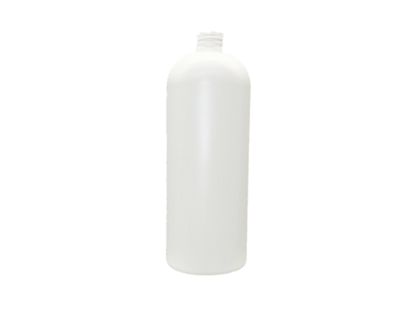 32 oz 28-410 White HDPE Boston Round