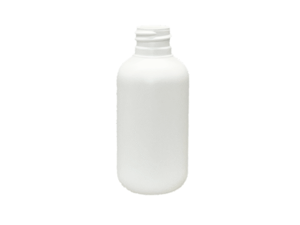 4 oz 20-410 White HDPE Boston Round