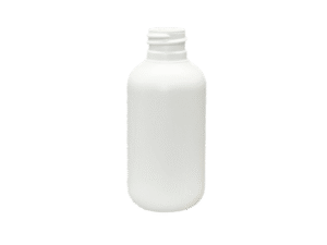 8 oz 24-410 White HDPE Boston Round