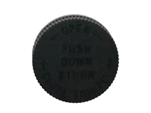 22-400-pdt-text-black-child-resistant-cap