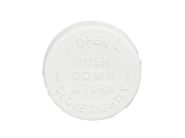 22-400-white-child-resistant-cap-foam-liner