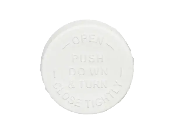 22-400-white-child-resistant-cap-unlined